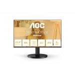 Monitors AOC 24B3HA2 23.8", FHD IPS,1ms 100Hz, VGA, HDMI, Melns, Skaļruņi